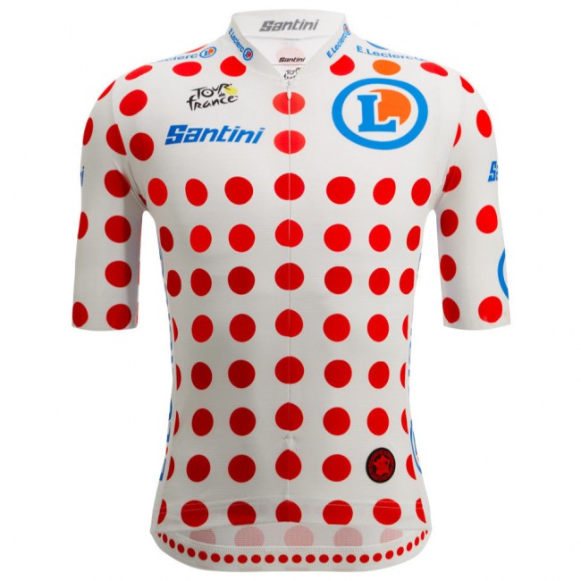 Bekleidung Herren Trikot Santini Punkte Tour de France 2025 Offiziell Bekleidung Herren Trikot Santini Punkte Tour de France 2025 Offiziell
