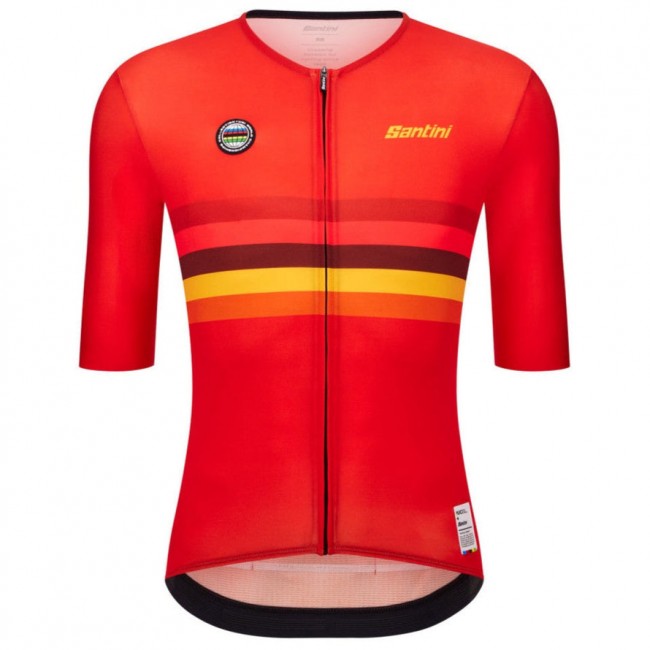 Bekleidung Herren Santini UCI Weltmeister 2025 trikot-Spanien Bekleidung Herren Santini UCI Weltmeister 2025 trikot-Spanien