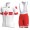 2019 Groupama FDJ Canadian Champion Fahrradbekleidung Radtrikot Satz Kurzarm+Kurz Trägerhose TCAQQ