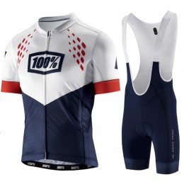 100% Exceed Blue Fahrradbekleidung Radtrikot Satz Kurzarm+Kurz Trägerhose J71TN