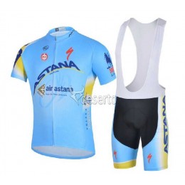 Astana Pro Team Fahrradbekleidung Radteamtrikot Kurzarm+Kurz Radhose Kaufen 2014 HXGMQ