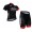 2016 Bora Fahrradbekleidung Satz Fahrradtrikot Kurzarm Trikot und Kurz Radhose Schwarz Rot W0NJO