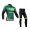 2014 Europcar Fahrradbekleidung Radtrikot Satz Langarm und Lange Radhose grün Schwarz 5L741