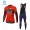 Bahrain Merida 2018 Winter Fahrradbekleidung Radtrikot Langarm+Lang Trägerhose 529RC