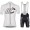 Cipollini Prestige weiß Fahrradbekleidung Radtrikot Satz Kurzarm+Kurz Trägerhose 57O04