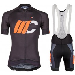 Cipollini Prestige Schwarz oranje Fahrradbekleidung Radtrikot Satz Kurzarm+Kurz Trägerhose A42UV