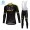 Mitchelton Scott 2018 Winter Fahrradbekleidung Radtrikot Langarm+Lang Trägerhose 1NNA9