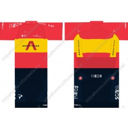 Team INEOS Grenadier 2021 UCI World Champion Fahrradbekleidung Satz Fahrradtrikot Kurzarm Trikot Und Kurz Radhose ZYYSI