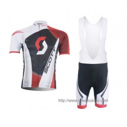 Scott RC Pro Fahrradbekleidung Radteamtrikot Kurzarm+Kurz Radhose Kaufen weiß Schwarz Rot FN9OB