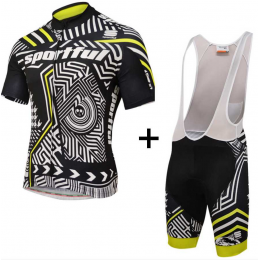 2016 Sportful Fahrradbekleidung Radteamtrikot Kurzarm+Kurz Radhose Kaufen gelb N7H6T