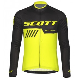 Scott RC TEAM 10 Fahrradbekleidung Radtrikot Langarm black/sulphur yellow HRXCK