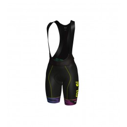 ALE PRR FLOWERS Damen Kurz Trägerhose violet TB7CL