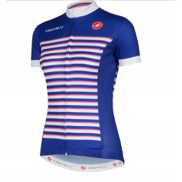 2016 Castelli vrouwen Exclusive Sailor Volo Fahrradbekleidung Radtrikot blau T5PGA