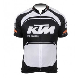 2015 KTM Pro team Schwarz weiß Fahrradtrikot Radsport P287F