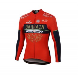 Bahrain Merida 2018 Fahrradbekleidung Radtrikot Langarm X21QQ