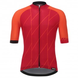 Santini Ace Rot Fahrradbekleidung Radtrikot YMDAP