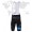 Teams Sky Kurz Radhose Schwarz blau 2013 OJ947